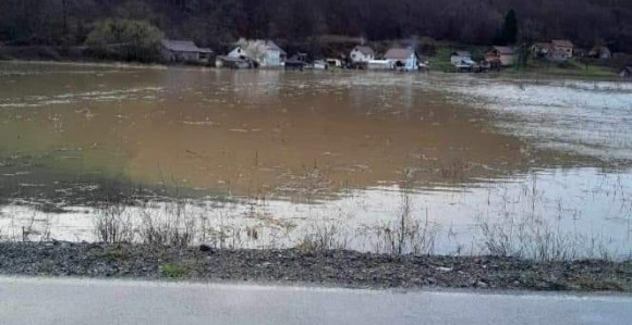 Izlila se rijeka Japra, Sana u Novom Gradu u porastu