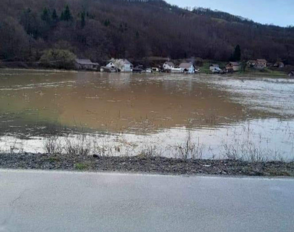 Izlila se rijeka Japra, Sana u Novom Gradu u porastu
