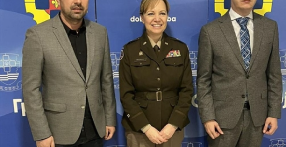 Jerinić se sastao sa komadantom NATO Štaba u Doboju