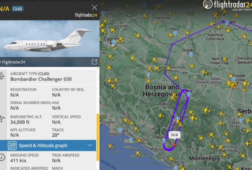 Iznad BiH ponovo kruži američki špijunski avion