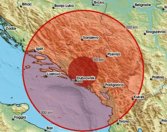 Snažan zemljotres u Crnoj Gori, tresla se i Hercegovina
