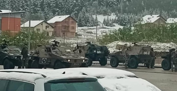 Oklopna vozila EUFOR-a u Istočnom Sarajevu