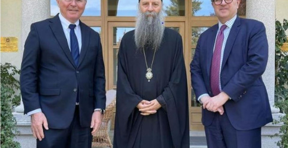 Srpski patrijarh sa O'Brajanom i Hilom o unapređenju odnosa Srbije i SAD