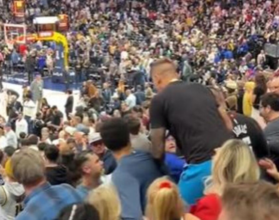 Jokićev brat Strahinja udario navijača (VIDEO)