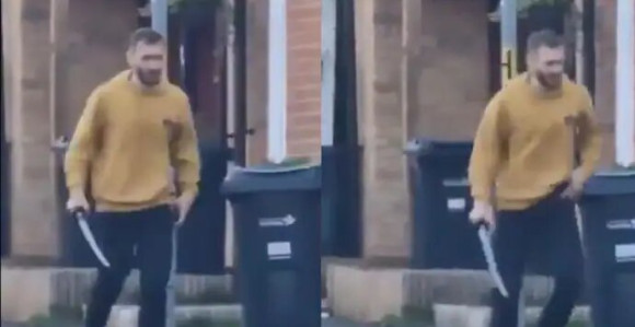 Mačetom napao prolaznike, pa policajce (VIDEO)