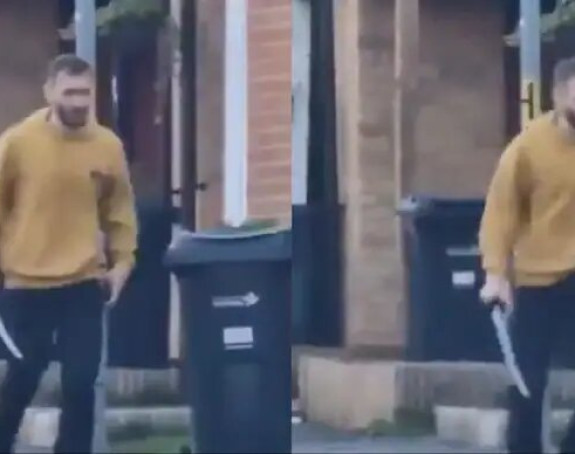 Mačetom napao prolaznike, pa policajce (VIDEO)