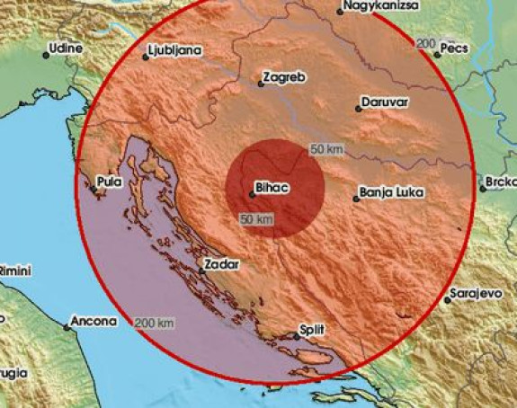 Snažan zemljotres pogodio Hrvatsku, osjetio se i u BiH