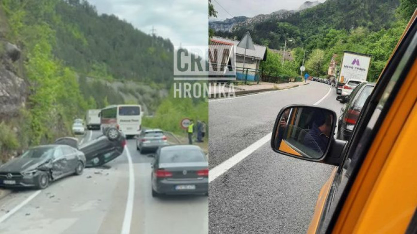 Teška nesreća kod Jablanice, vozilo završilo na krovu