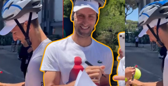 Zlu ne trebalo - Novak došao na trening sa kacigom