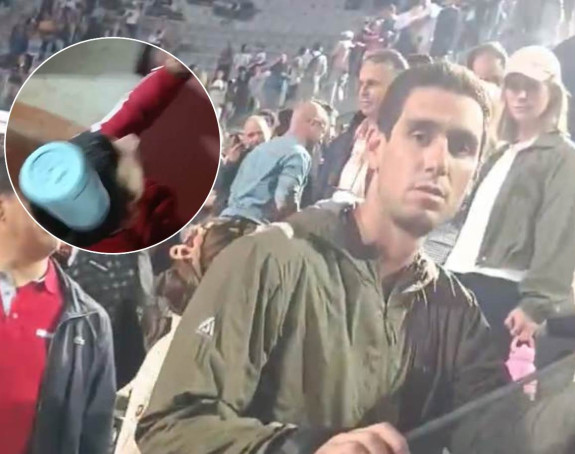 Njegova flaša je pogodila Novaka u glavu (VIDEO)