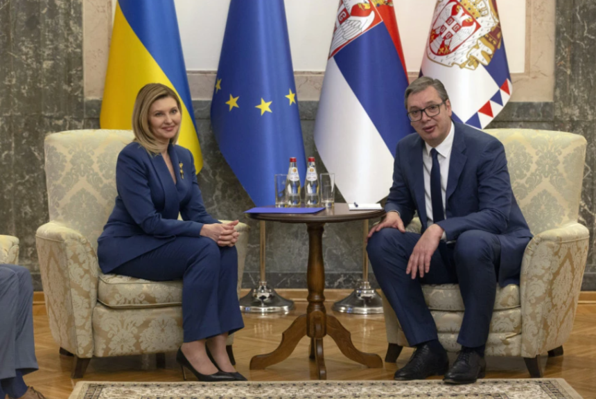 Vučić sa Olenom Zelenski o jačanju veza dvije države