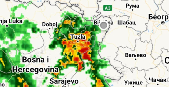 Upozorenje za područje Majevice, Semberije, Podrinja- Slijedi nevrijeme