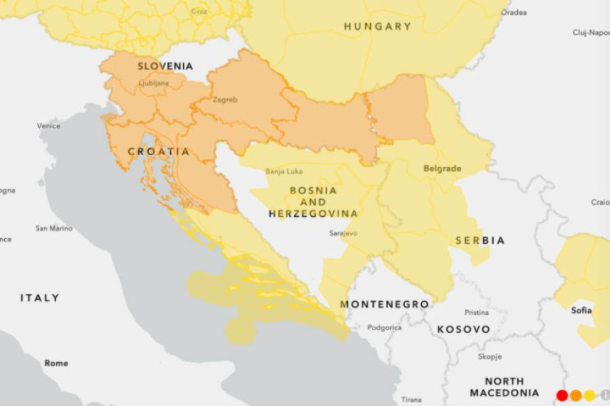 Upozorenje: Veći dio BiH zahvatiće nevrijeme