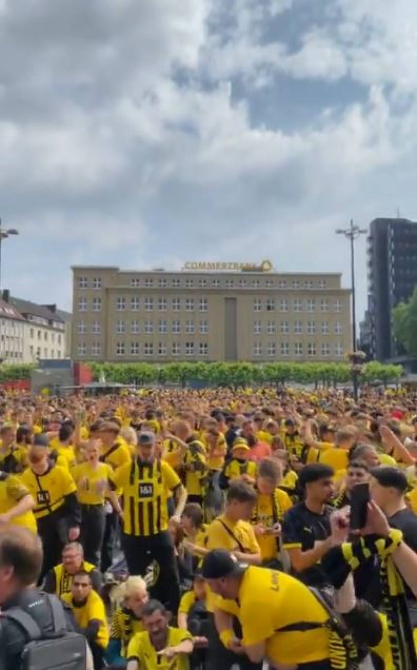 Ludnica pred finale LŠ: London obojen u žuto (VIDEO)