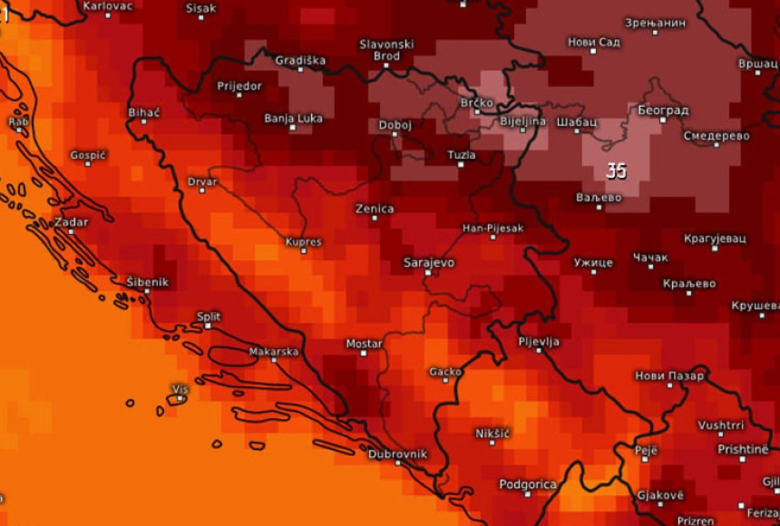 Врућина стиже у БиХ, наредних дана биће и до 35 степени