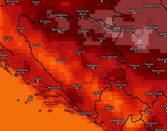 Vrućina stiže u BiH, narednih dana biće i do 35 stepeni