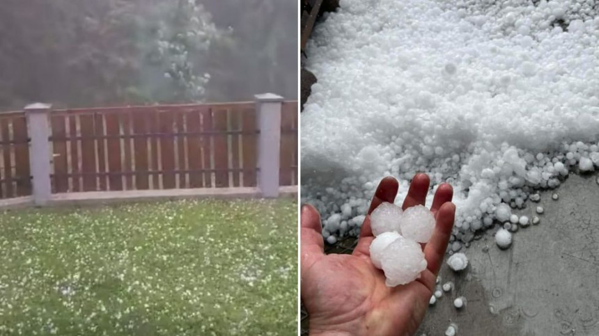 Snažno nevrijeme pogodilo Sloveniju, padao grad