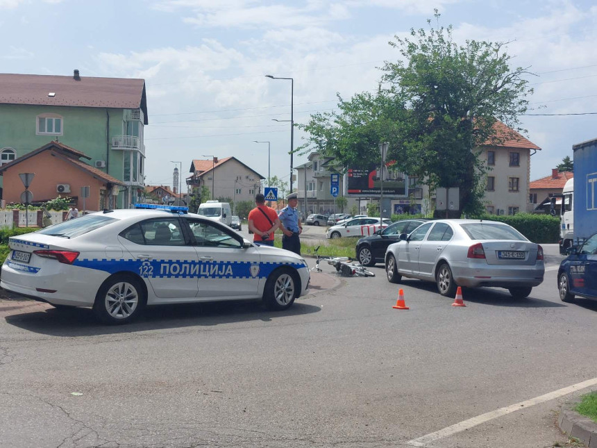 Старији бициклиста повријеђен у незгоди у Бијељини