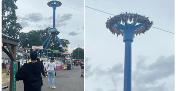 U luna parku ljudi visili sa 30 m naglavačke (VIDEO)