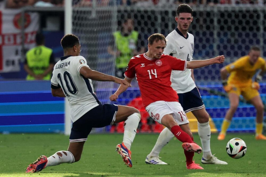 Fudbaleri Danske i Engleske odigrali neriješeno na EP