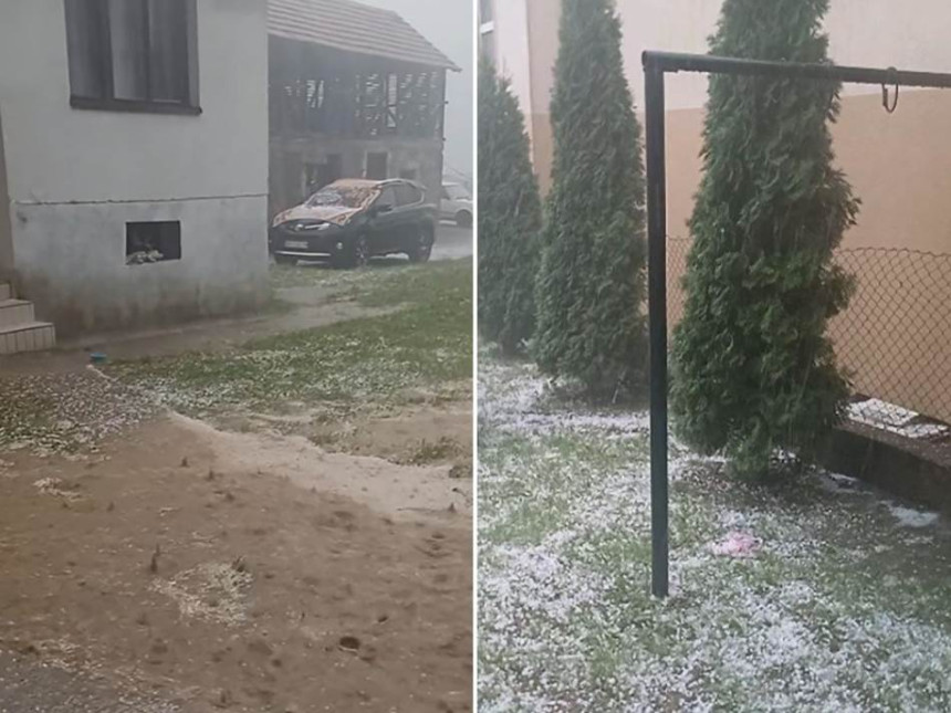 Jaki pljuskovi, grmljavina i grad u Srbiji (VIDEO)