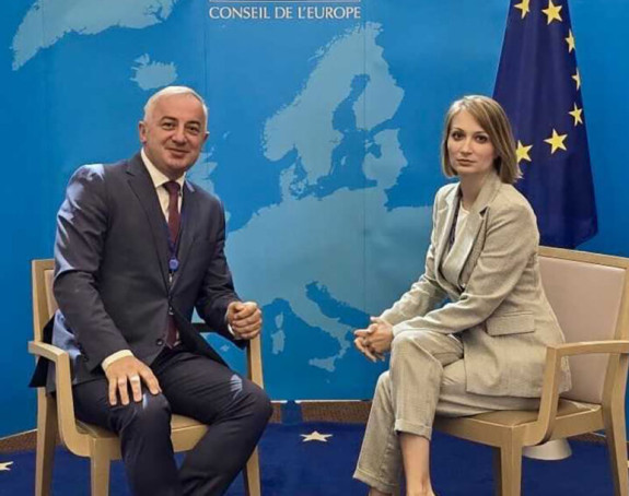 Бореновић са шефицом Делегације Србије у Савјету Европе