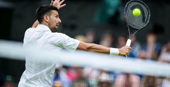 Novak Đoković igra meč drugog kola Vimbldona