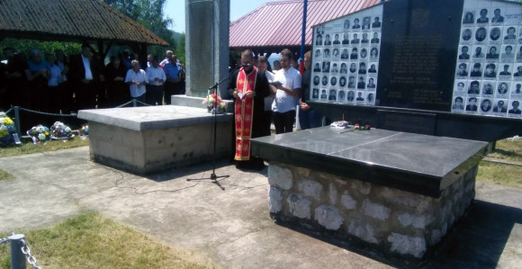 Parastos za ubijene Srbe na Zalazju kod Srebrenice