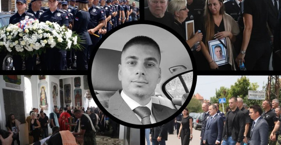 Sahranjen ubijeni policajac, Dan žalosti u Loznici