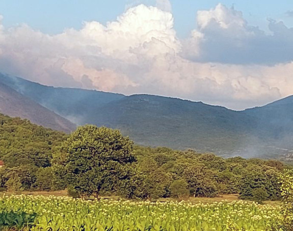 Vatra zaustavljena na 300 metara od kuća u Ljubinju