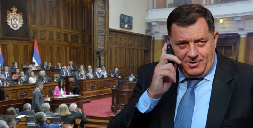 Да ли је Додик сам себе позвао у Парламент Србије?