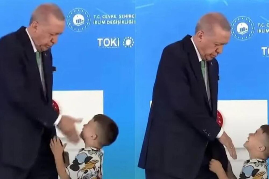 Erdogan ošamario dječaka koji mu nije poljubio ruku