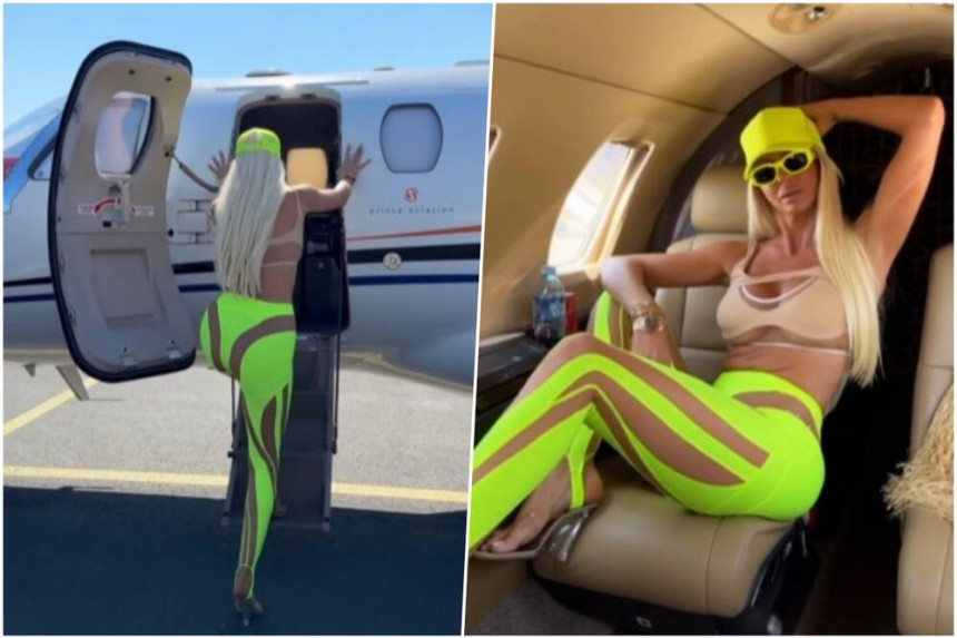 Jelena Karleuša privatnim avionom odletela za Crnu Goru!