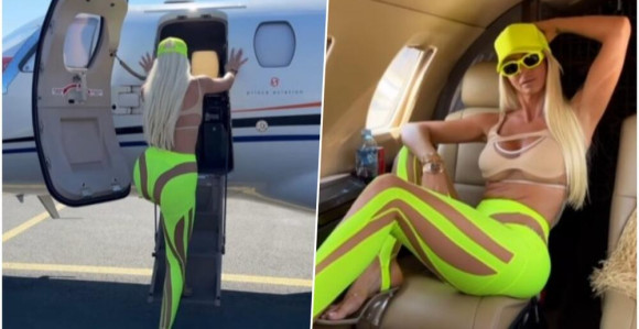 Jelena Karleuša privatnim avionom odletela za Crnu Goru!