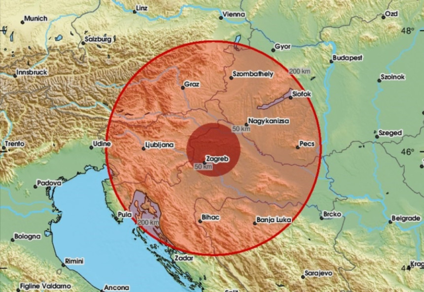 Jači zemljotres u Hrvatskoj, kamera sve zabilježila