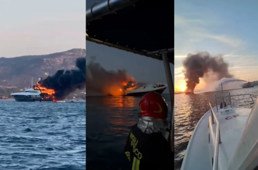 Izgorjela i potonula superjahta turskog biznismena