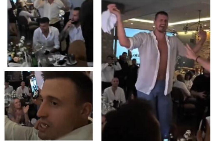 Jokić, Aleksa i Bogdan, pravili šou na svadbi košarkaša