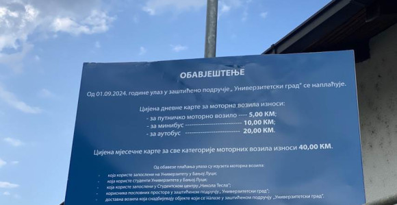 Svečanost u kampusu: Počinje naplata ulaska vozila
