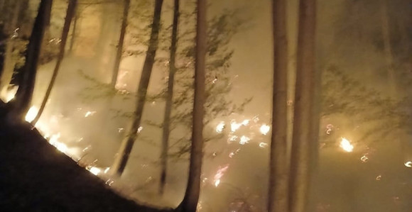 Veliki požar na Majevici, kuće nisu ugrožene
