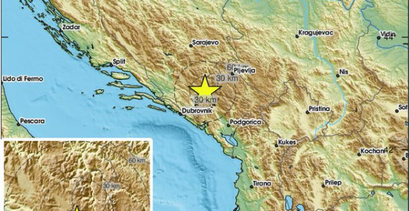 Jači zemljotres pogodio Crnu Goru kod granice sa BiH