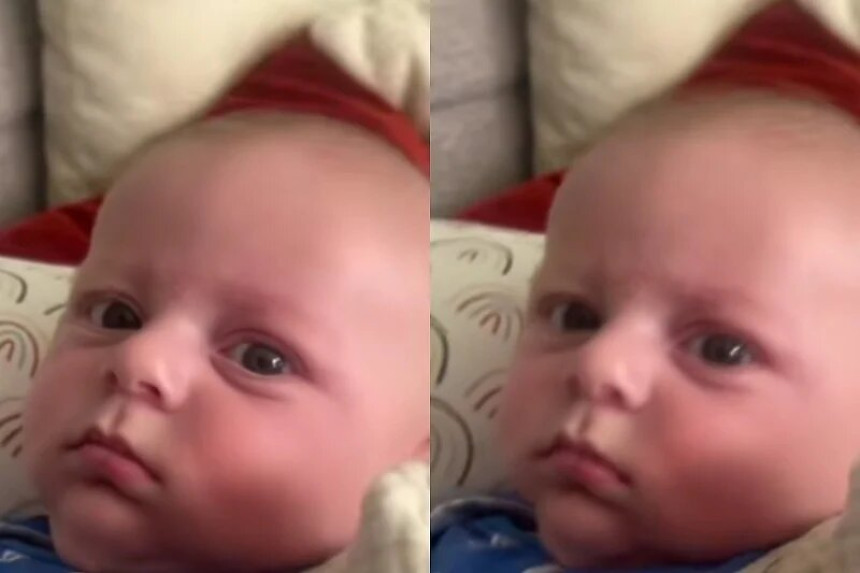 Ова беба просто није јутарњи тип особе (ВИДЕО)