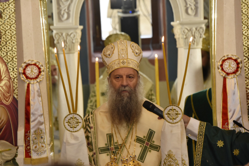 Patrijarh srpski Porfirije osveštao hram u Martin Brodu
