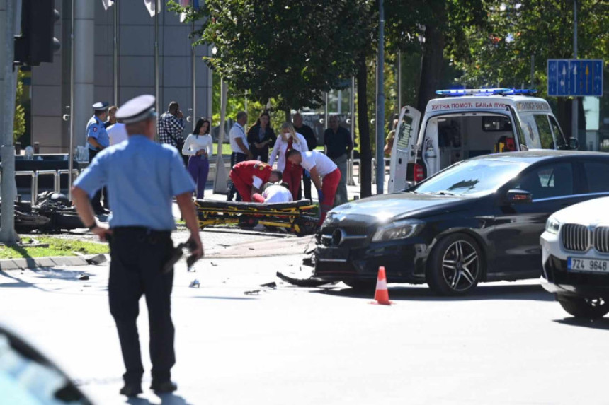 Sudar kod zgrade Vlade u Banjaluci, ima povrijeđenih