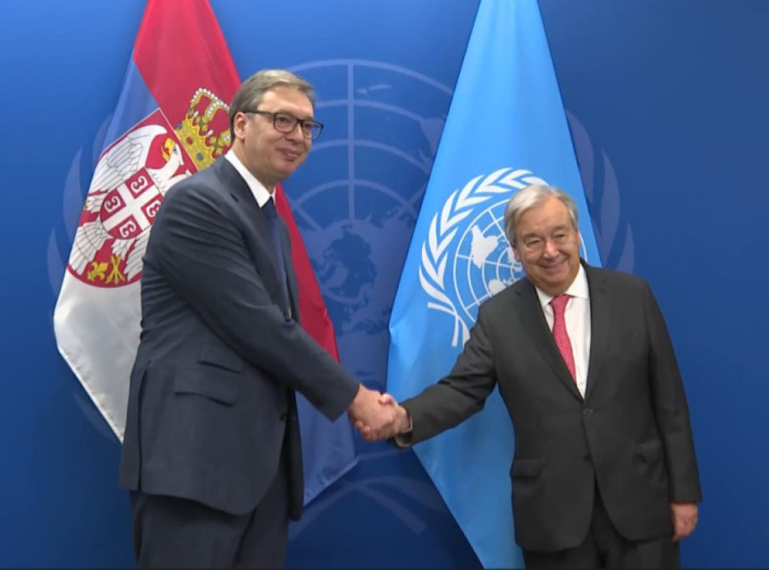 Vučić sa Guterešom o Srbiji, Kosmetu i saradnji