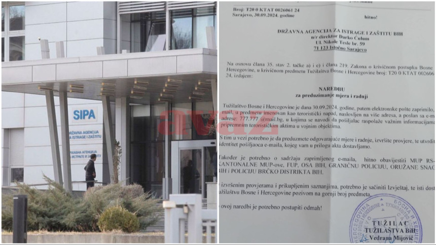 Ovo je mail sa kojeg je stigla prijeteća poruka