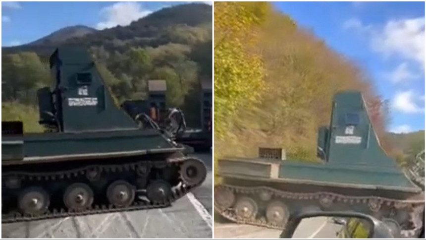 Oklopno vozilo Oružanih snaga BiH palo sa kamiona