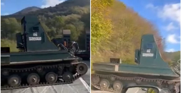 Oklopno vozilo Oružanih snaga BiH palo sa kamiona