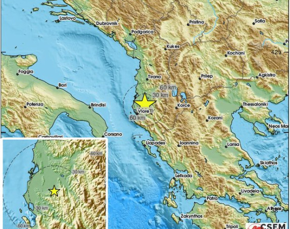 Snažan zemljotres jačine četiri stepena pogodio Albaniju