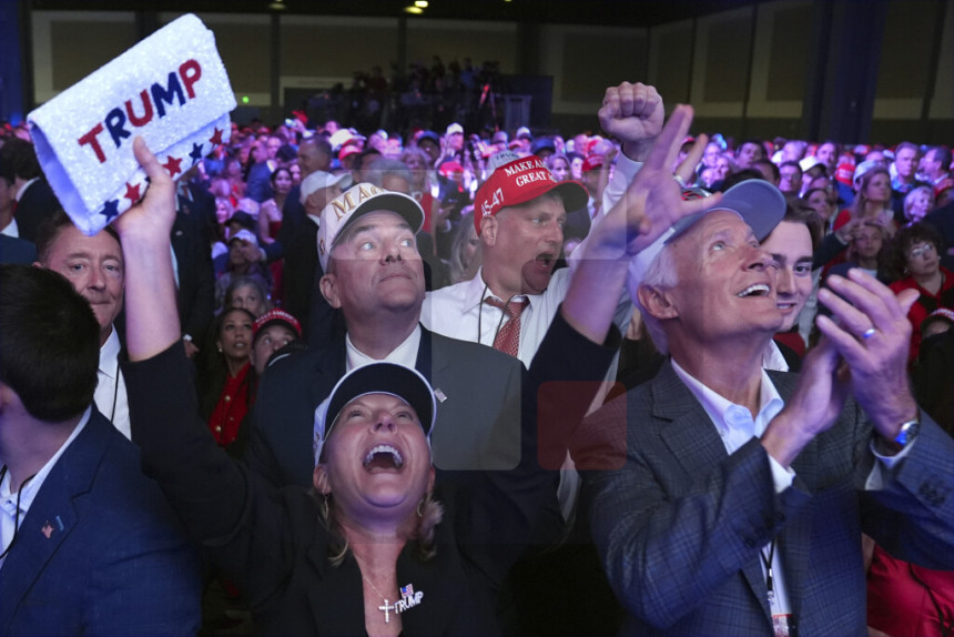 Slavlje u izbornom štabu Donalda Trampa na Floridi