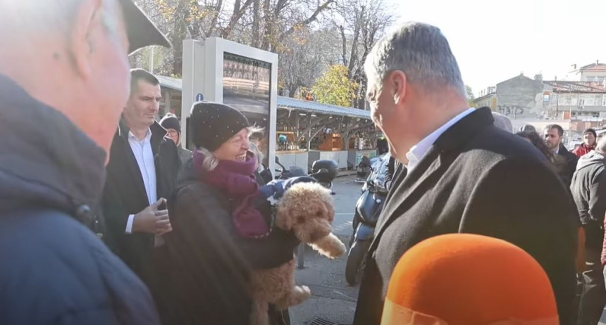 Predsjednika Hrvatske zamalo ugrizao pas (VIDEO)